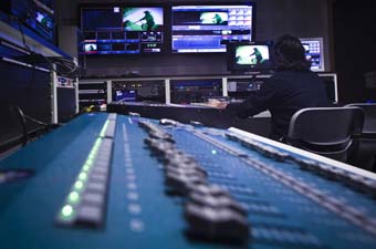 Control de televisión.